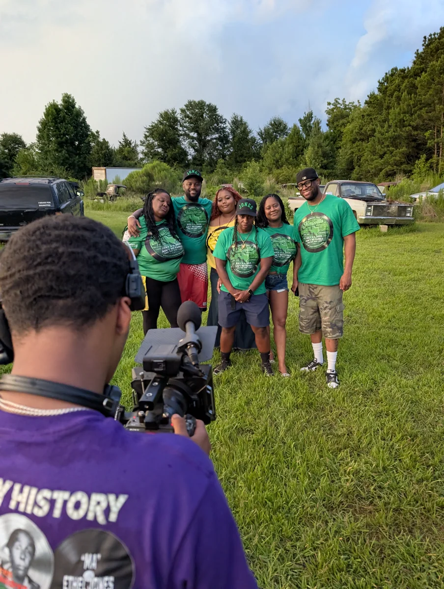 Behind the scenes: family interview production